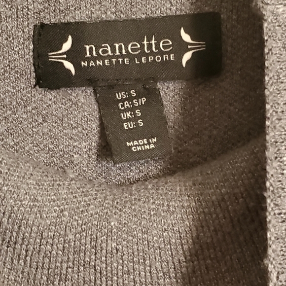 Small Nanette Lepore Wool Tank Sweater Vest Grey - Picture 3 of 4